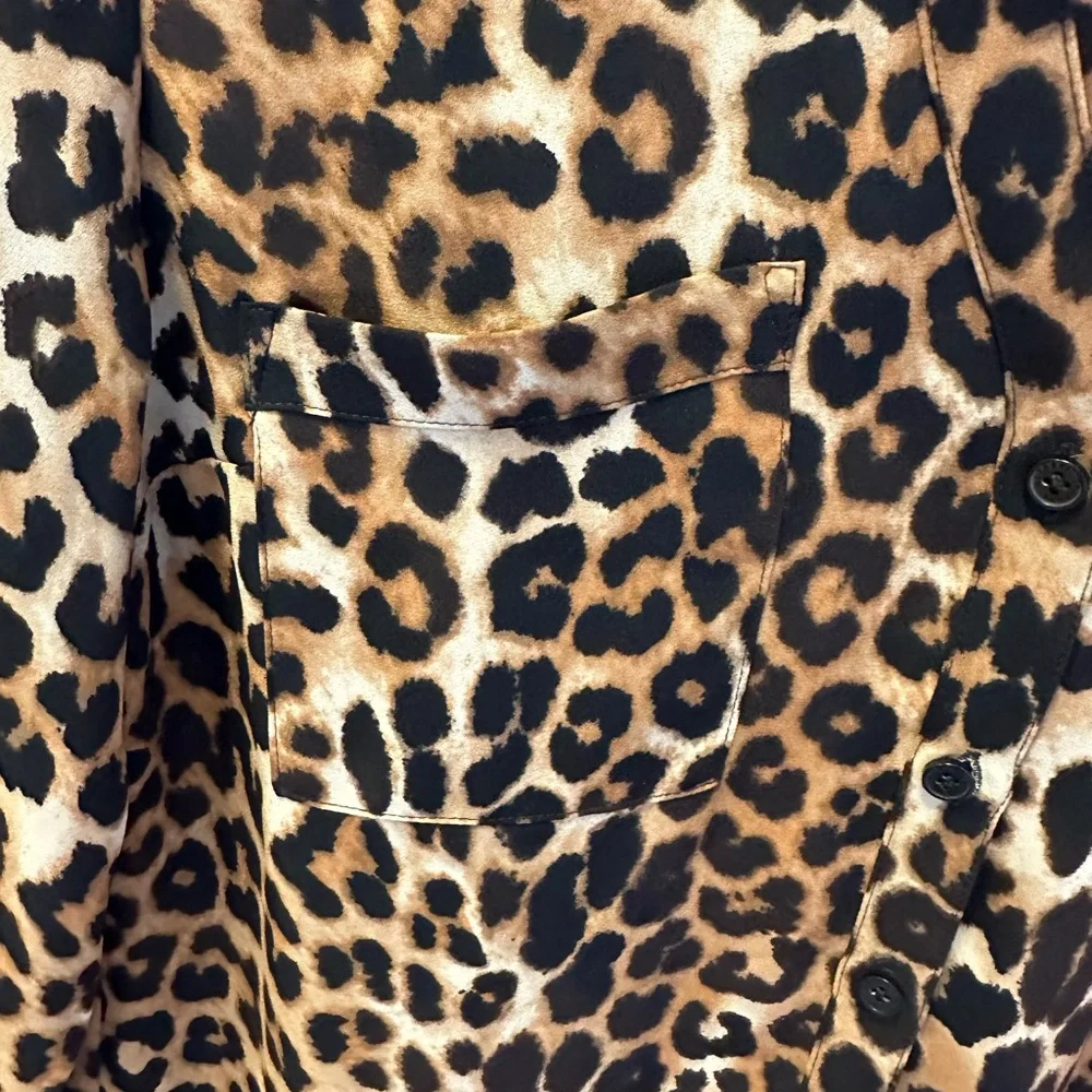 Express XS Animal print portofino shirt - Picture 2 of 8